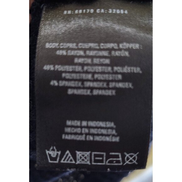 Anthropologie Cropped Long Slv V Neck Waffle Knit Top Size S Casual Y2K Preppy - Picture 3 of 4